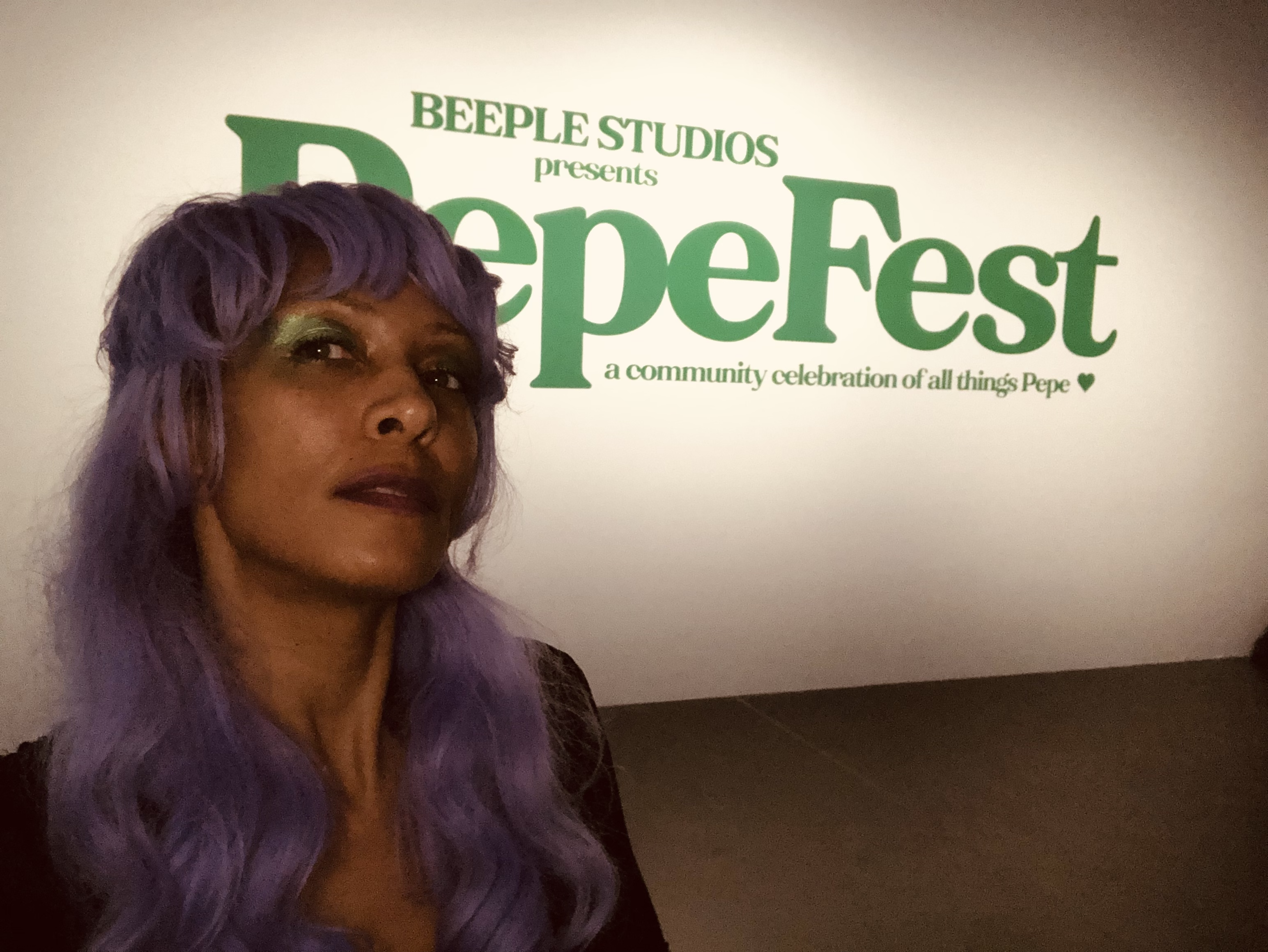 Maxximillian Pepavaggio at PepeFest 2024, Beeple Studios