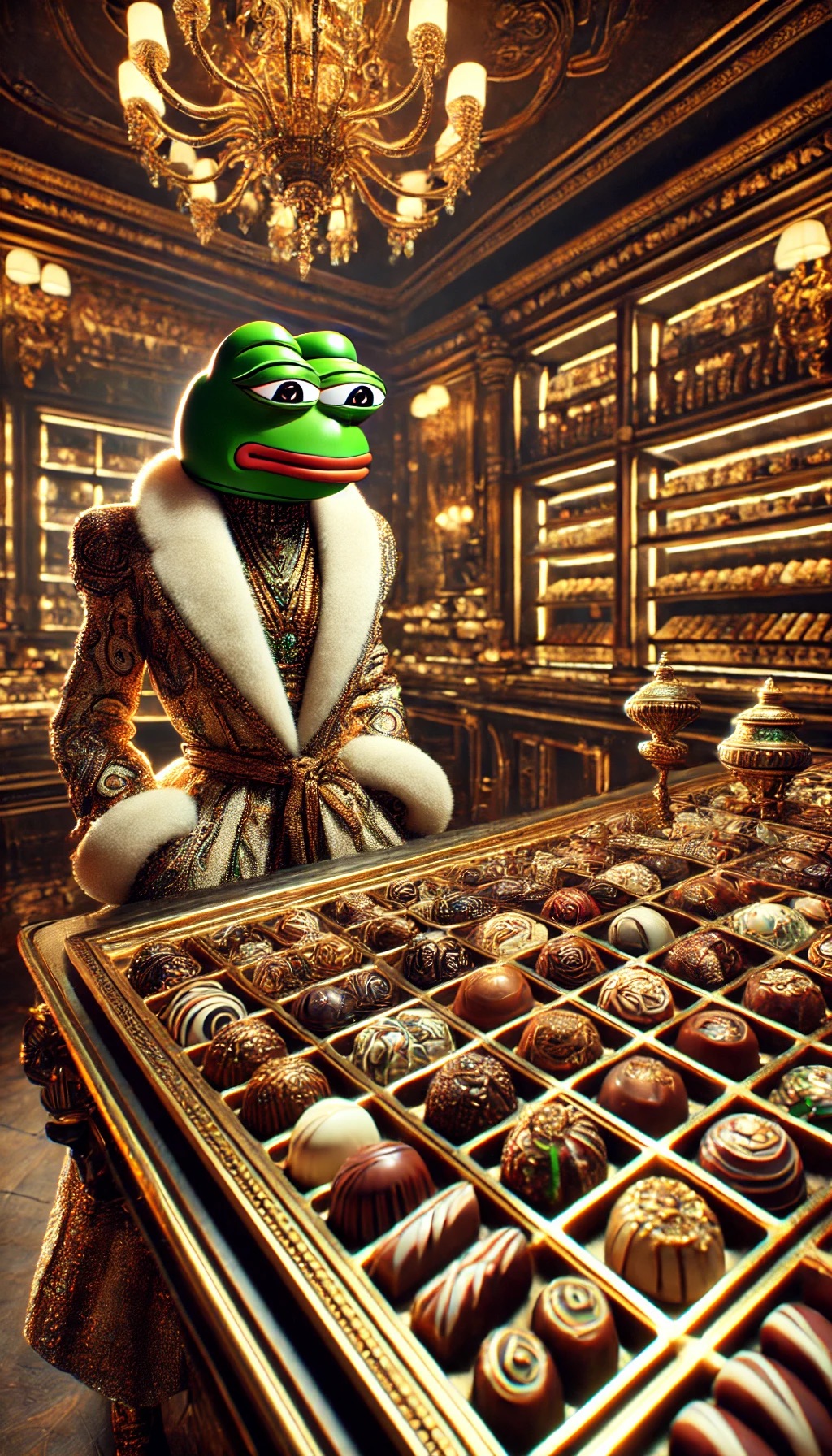 Elegant chocolatier scene, Pepavaggio Obsession series